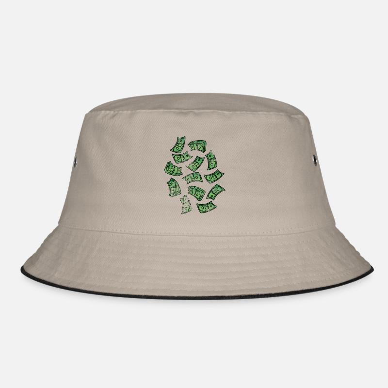 Dollar bill rain Bucket Hat