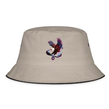 Eagle and snake - Bucket Hat - khaki/black - Front