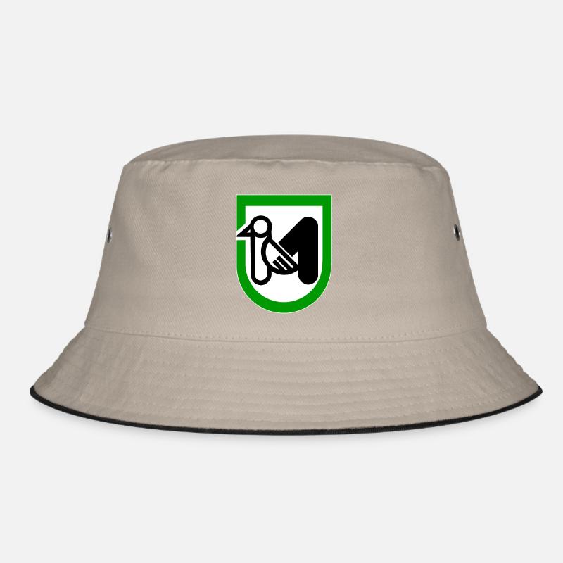 Marken Italien - Bucket Hat - Khaki/Schwarz