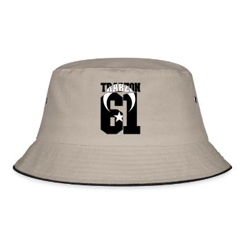 Trabzon 61Türkei Flagge - Bucket Hat - Khaki/Schwarz - Vorne