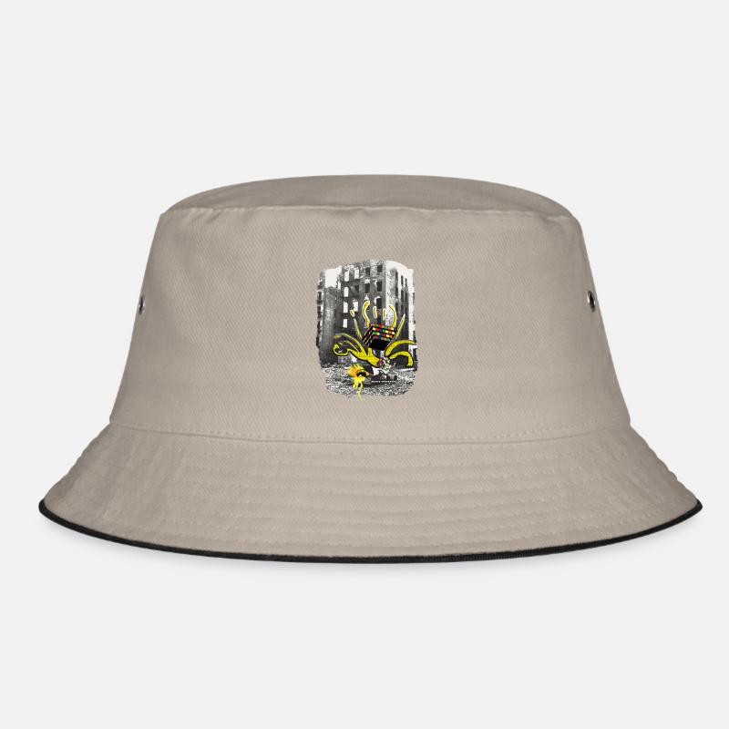 Eye One - Bucket Hat - khaki/black