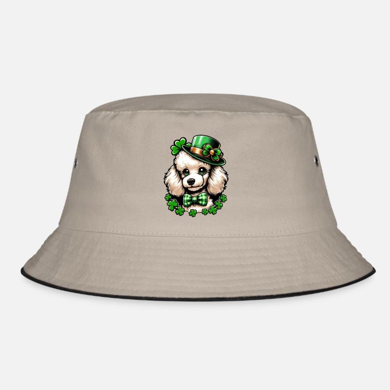 Sweet St. Patrick’s Day mignon caniche comique - Bob - kaki/noir