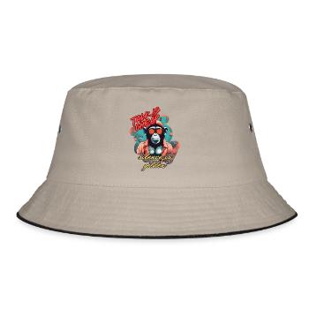 Talk is cheap, silence is golden - Bucket Hat - khaki/black - Front