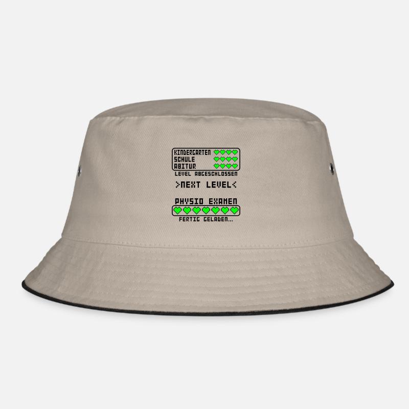 Physio Physiotherapie Studium Examen bestanden - Bucket Hat - Khaki/Schwarz