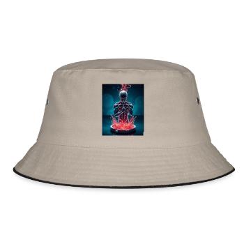 Devil - Bucket Hat - khaki/black - Front