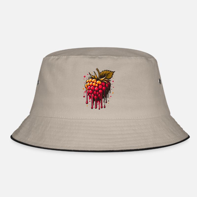 Two-tone dripping raspberry Bucket Hat