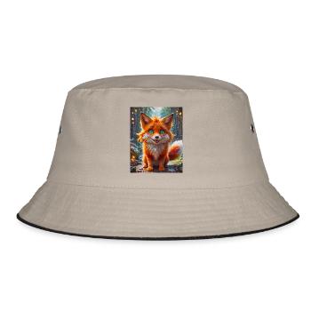 Animaux super mignons dans une forêt – renard roux - Bob - kaki/noir - Devant