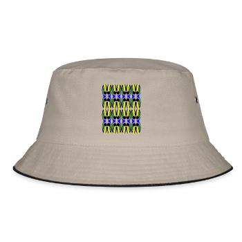 Unique Multicolor design - Bucket Hat - khaki/black - Front