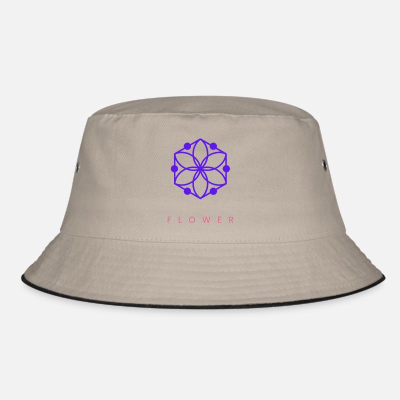 Blume - Bucket Hat - Khaki/Schwarz
