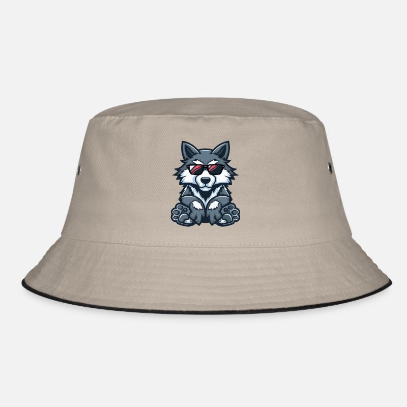 Wolf Comic Cool Bucket Hat