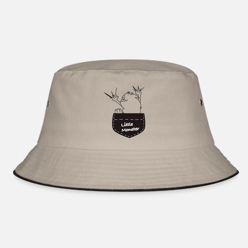 Monster - Bucket Hat - Khaki/Schwarz