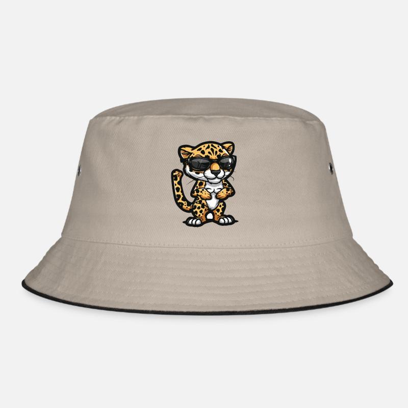Leopard Comic Cool Bucket Hat