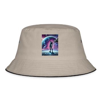 Tech-Kosmos - Bucket Hat - Khaki/Schwarz - Vorne
