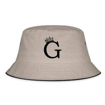 crown G - Bucket Hat - khaki/black - Front
