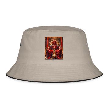 Shuten-dōji Roi démon à la peau rouge buvant du saké o - Bob - kaki/noir - Devant