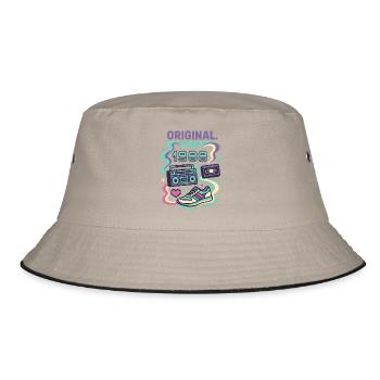 Original since 1988. Year of birth 1988 - Bucket Hat - khaki/black - Front