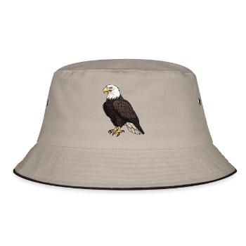 Eagle - Bucket Hat - khaki/black - Front