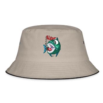 Click Bait - Bucket Hat - khaki/black - Front
