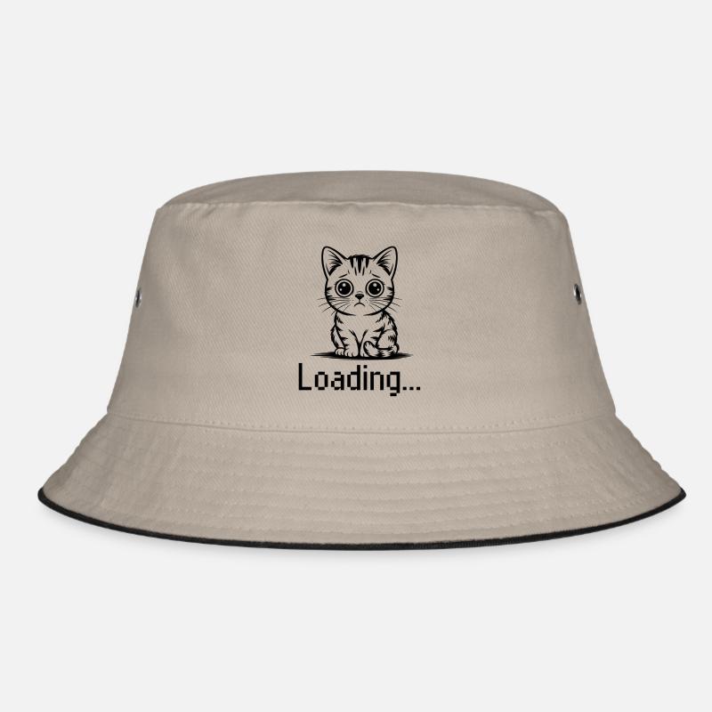 Existenzielle Angst - Bucket Hat - Khaki/Schwarz