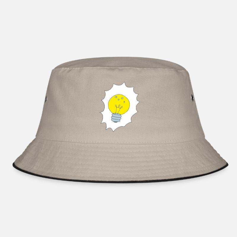 Creative Light Bulb Illustration Bucket Hat
