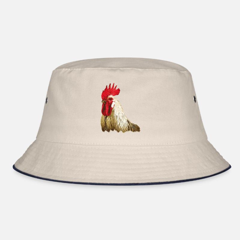 Rooster Rooster Figurine Bucket Hat