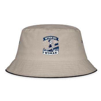 Winning Woman | Jogging - Bucket Hat - khaki/black - Front