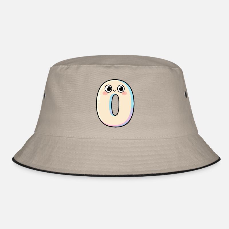 Zero Kawaii lächelt - Bucket Hat - Khaki/Schwarz