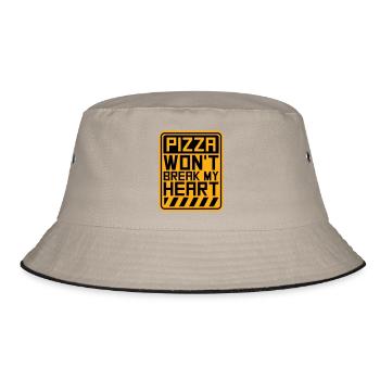 La pizza ne me brisera pas le cœur La nourriture aime l’humour - Bob - kaki/noir - Devant
