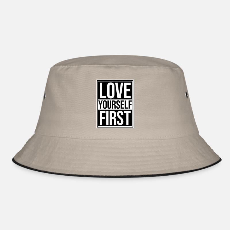 Love Yourself First Self-Love Self-Care Bucket Hat