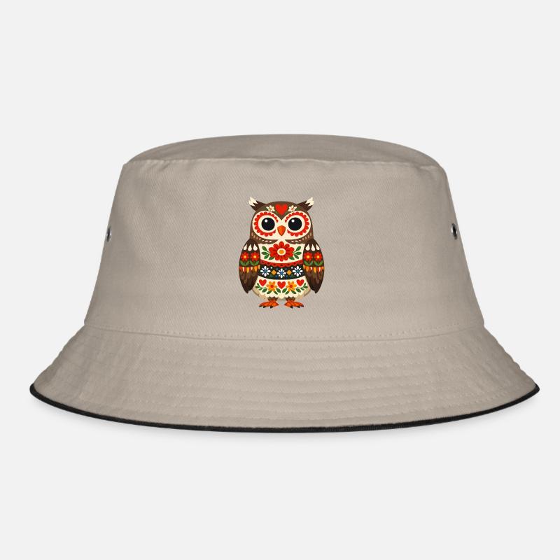 Hibou coloré dans le style populaire Bob