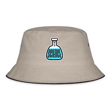 Science Science Statement Nerd Education Saying - Bucket Hat - khaki/black - Front