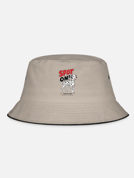 Genau richtig! Dalmatierer – Dalmatinischer Stil - Bucket Hat - Khaki/Schwarz