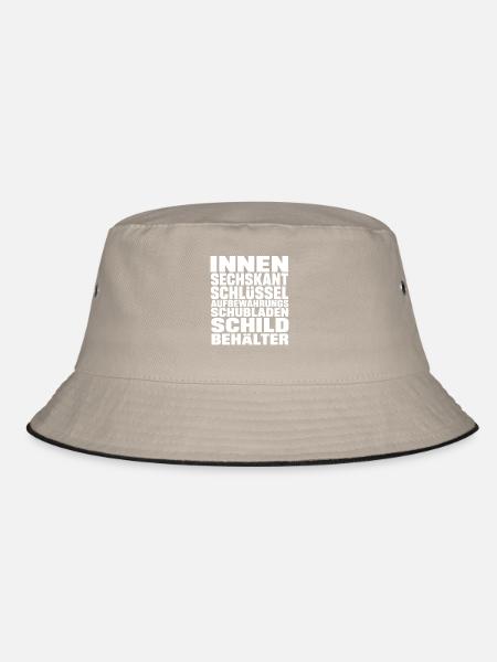 Sechskantschlüssel - Bucket Hat - Khaki/Schwarz