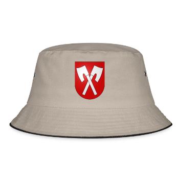 bienne - Bucket Hat - Khaki/Schwarz - Vorne