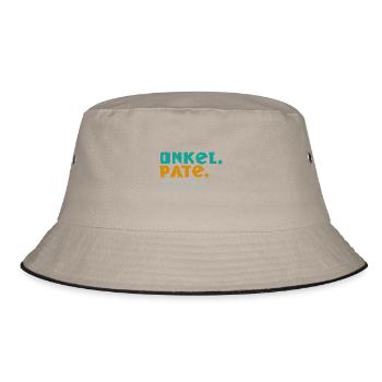 Onkel. Pate. Held. – Drei Worte, ein Lebensstil - Bucket Hat - Khaki/Schwarz - Vorne