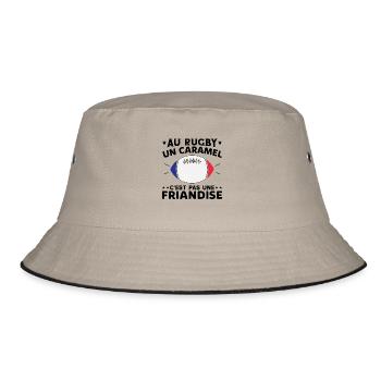 Au Rugby Un Caramel C'est Pas Une Friandise - Bob - kaki/noir - Devant