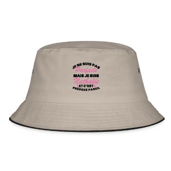 Not perfect but I'm Nathalie - Bucket Hat - khaki/black - Front
