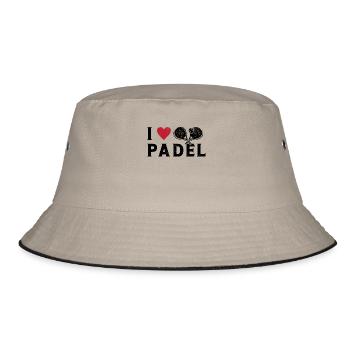 I Love Padel Saint-Valentin pour le joueur de padel - Bob - kaki/noir - Devant