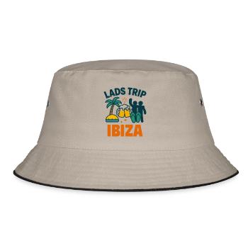 Lads Trip Ibiza Party Shirt - Bucket Hat - khaki/black - Front