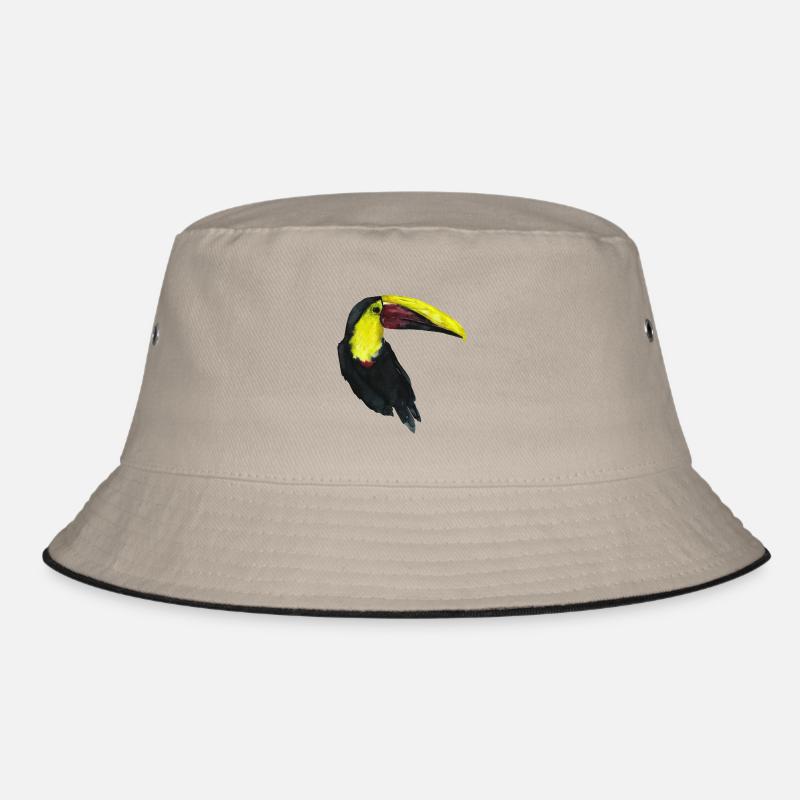 Toucan - Bucket Hat - khaki/black