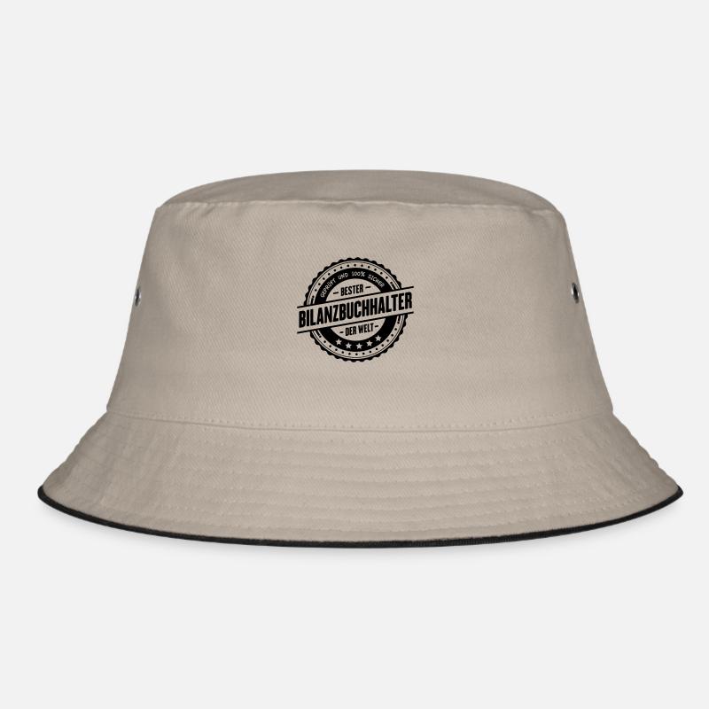Bester Bilanzbuchhalter - Bucket Hat - Khaki/Schwarz
