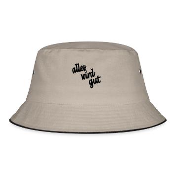 everything will be fine - Bucket Hat - khaki/black - Front