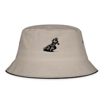 Speedway Driver - Bucket Hat - Khaki/Schwarz - Vorne