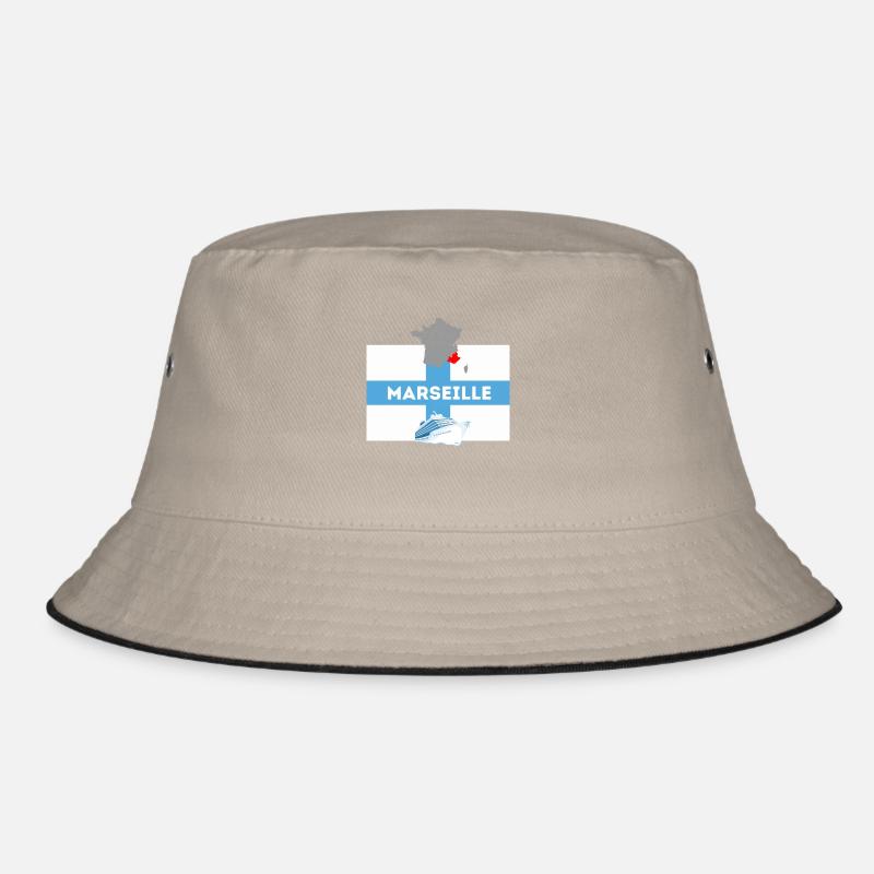 Marseille, the city's flag Bucket Hat