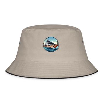 Super Yacht - Bucket Hat - khaki/black - Front