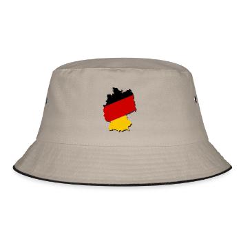 Deutschland - Bucket Hat - Khaki/Schwarz - Vorne