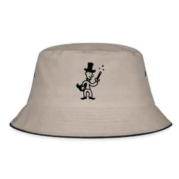Magician - Line - Bucket Hat - khaki/black - Front