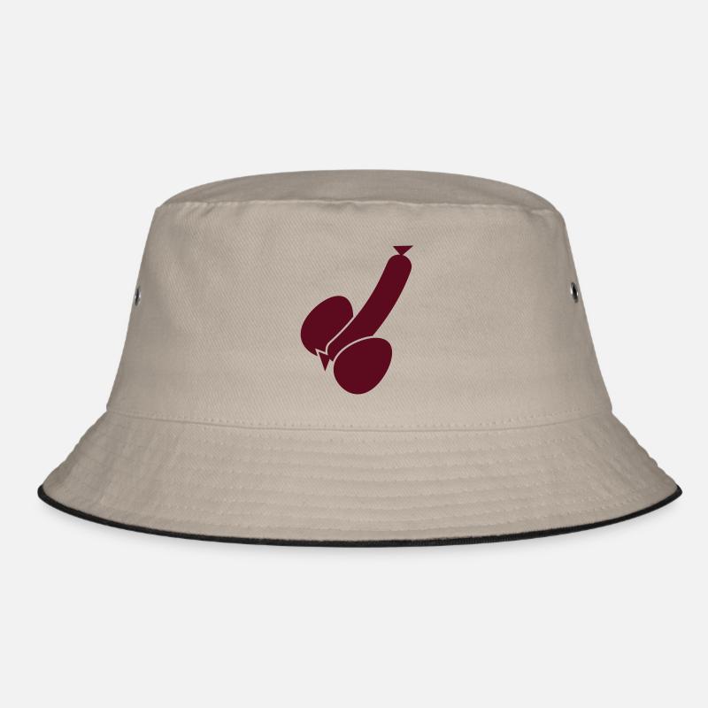 wurst_und_eier_1c Bucket Hat