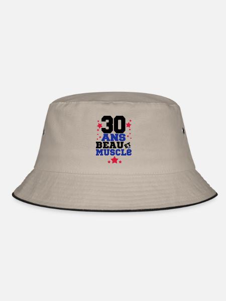 30 ANS BEAU ET MUSCLé,citations,message - Bob - kaki/noir - Devant