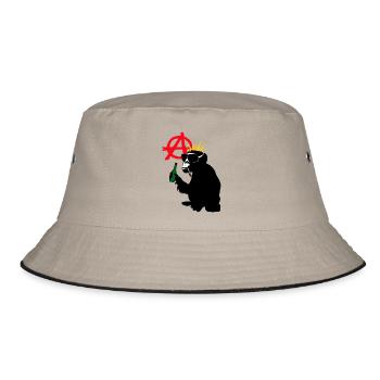 punk rock - Bucket Hat - Khaki/Schwarz - Vorne